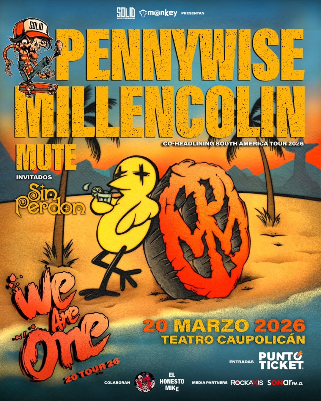 Pennywise: ''Hoy el punk llena estadios, pero antes éramos el enemigo de todos''